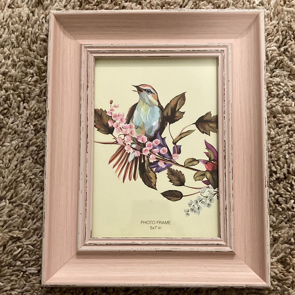 5x7 pink photo frame